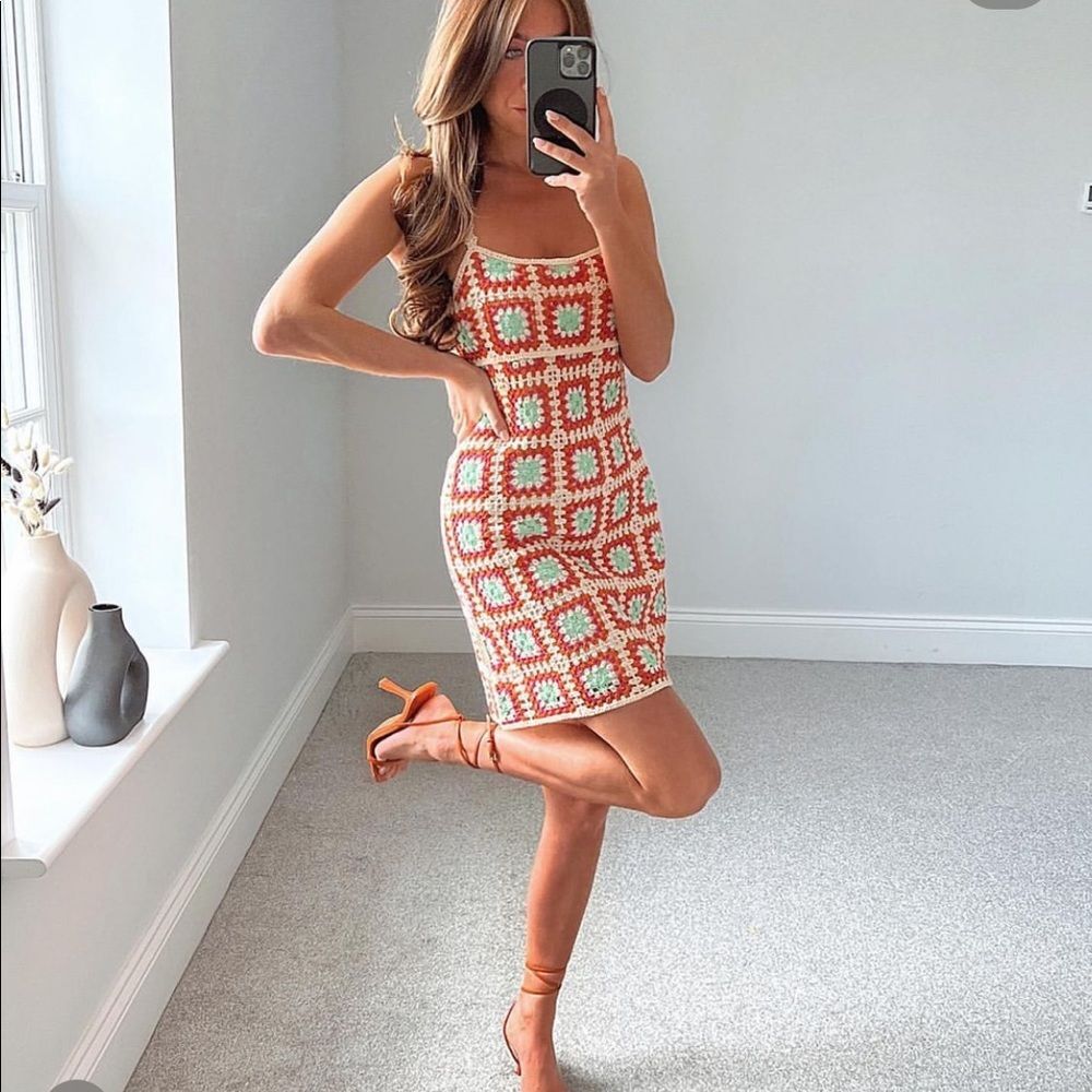 ZARA CROCHETED DRESS